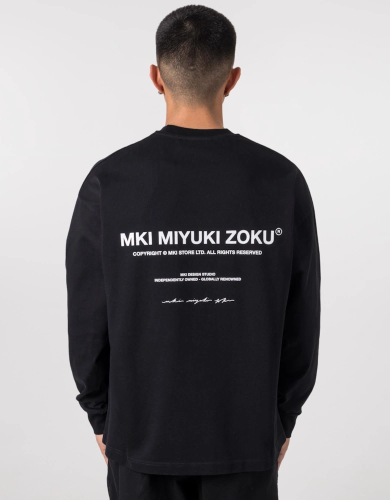 Oversized Fit Long Sleeve Design Studio T-Shirt