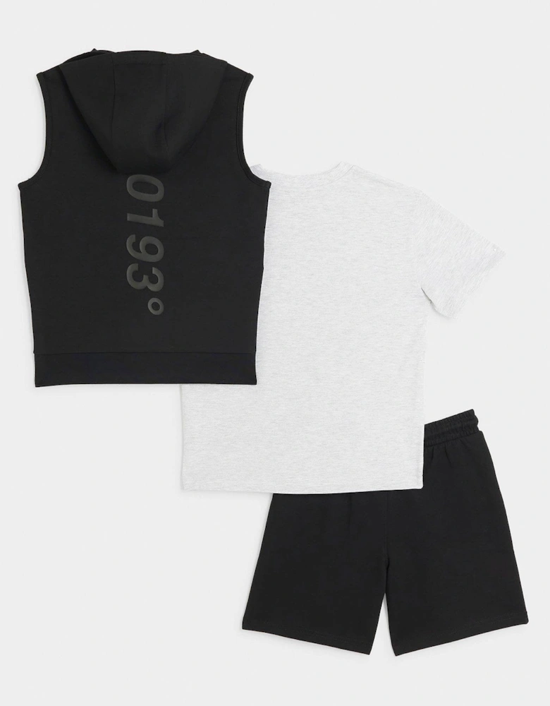 Boys Gilet Set - Black