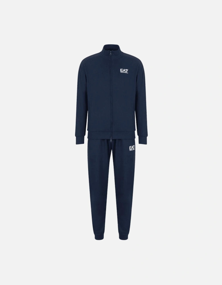 Rear Logo Navy Zip Tracksuit