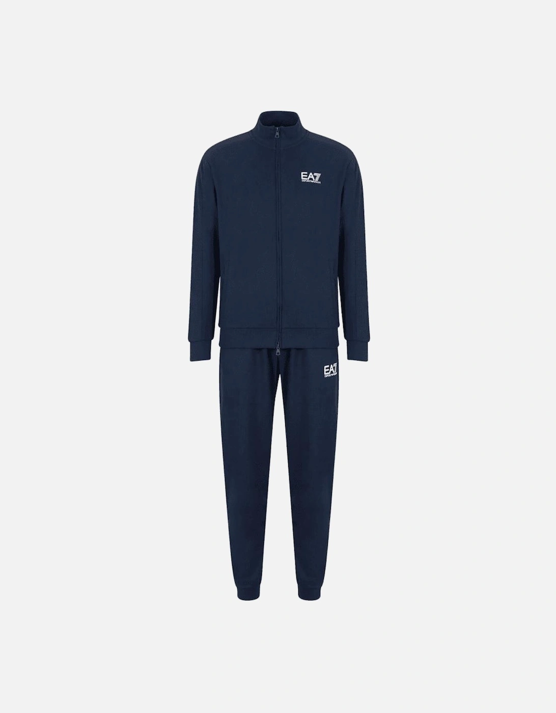 Rear Logo Navy Zip Tracksuit, 3 of 2