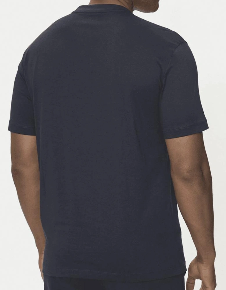 Cotton Graphic Logo Navy T-Shirt