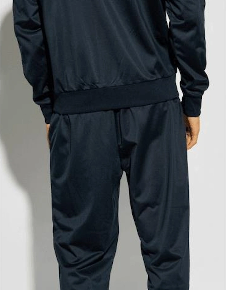 Rear Logo Hooded Navy Poly Tracksuit