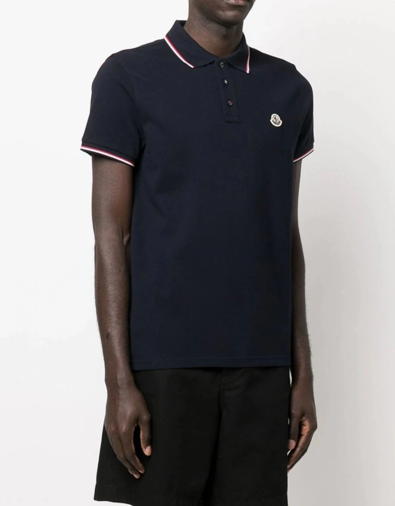 RWB Stripe Polo Navy