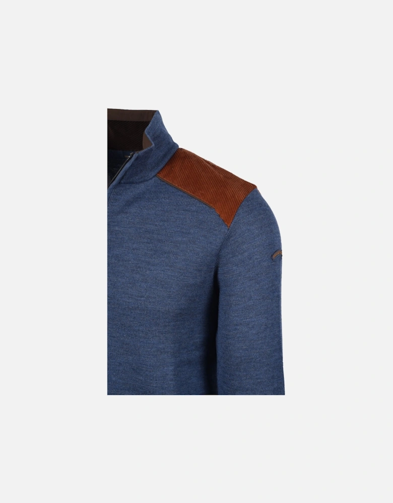 Paul And Shark Half Zip Knitwear Blue