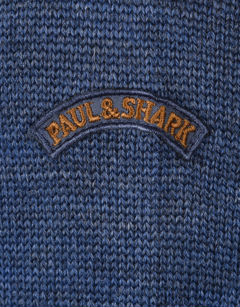 Paul And Shark Half Zip Knitwear Blue