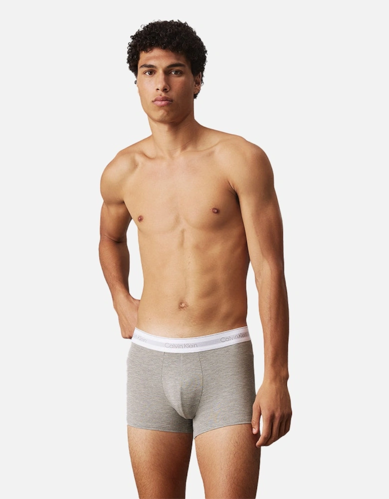 3-Pack Modern Air Boxer Trunks, Blue/Grey/White