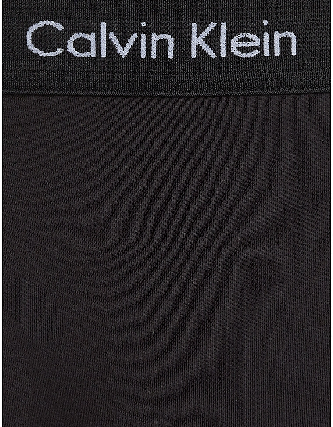3-Pack Cotton Stretch Boxer Trunks, Black
