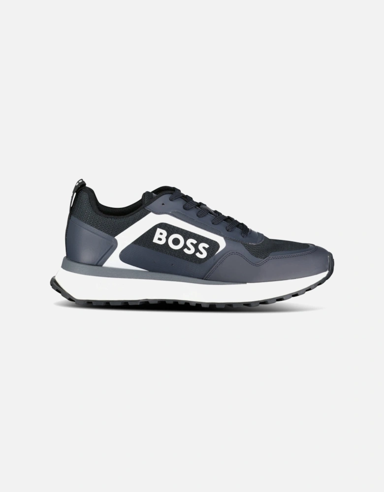 Boss Logo 'Jonah' Trainers Navy Blue