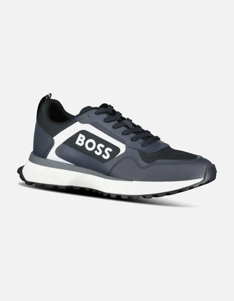 Boss Logo 'Jonah' Trainers Navy Blue