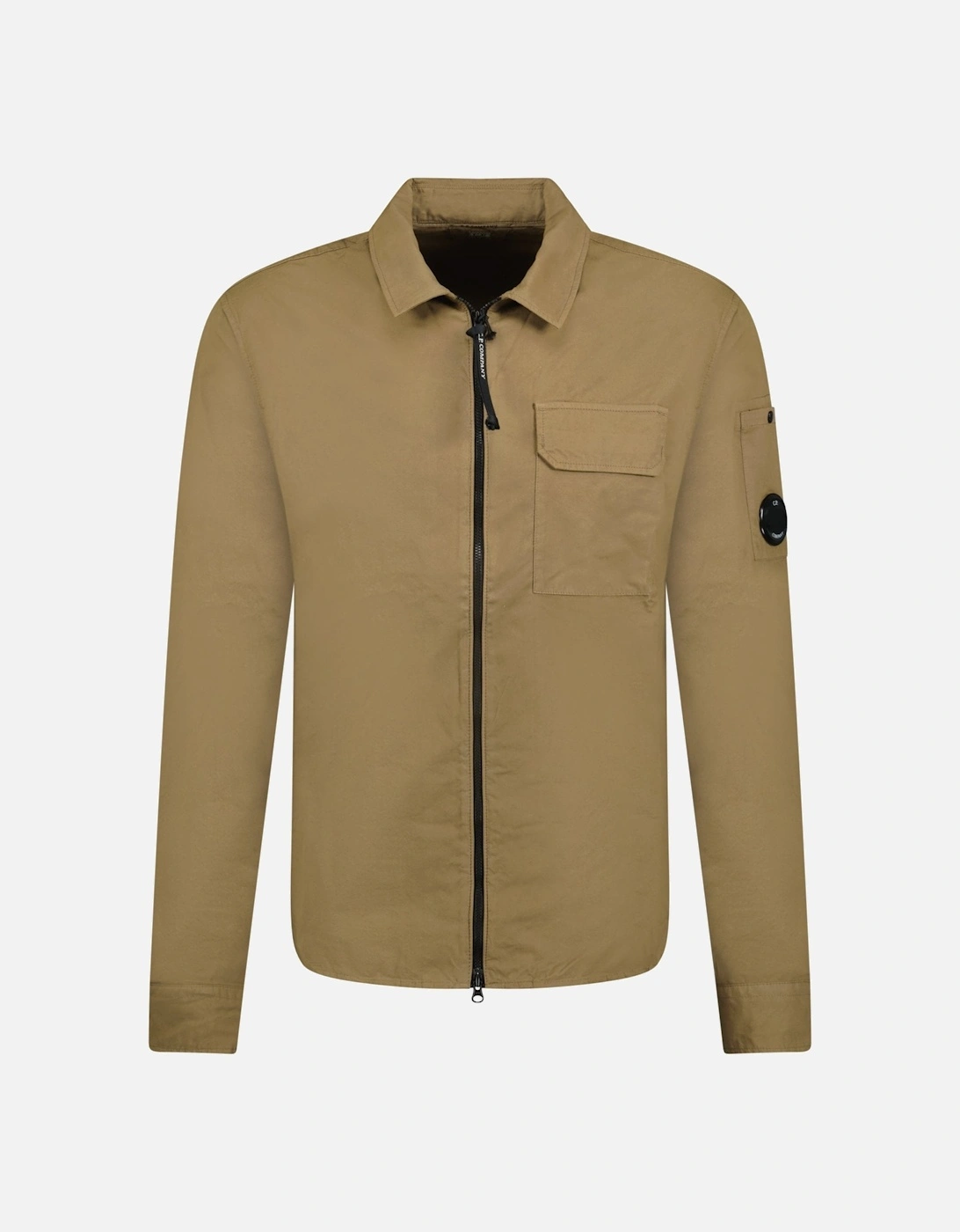 Cotton Lens Overshirt Jacket Brown, 3 of 2