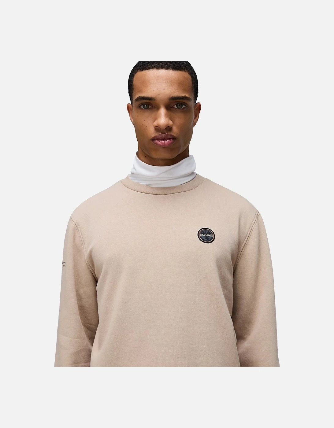 Badge Sweatshirt Beige Rocky