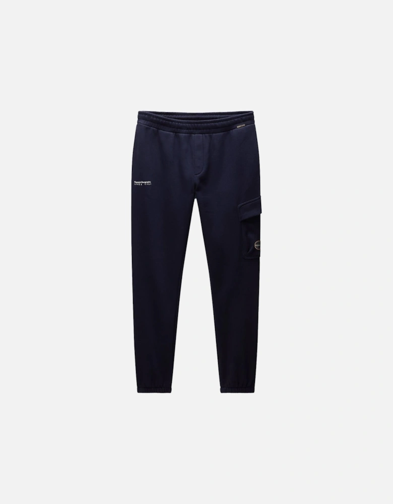 Badge Cargo Joggers Dark Blue