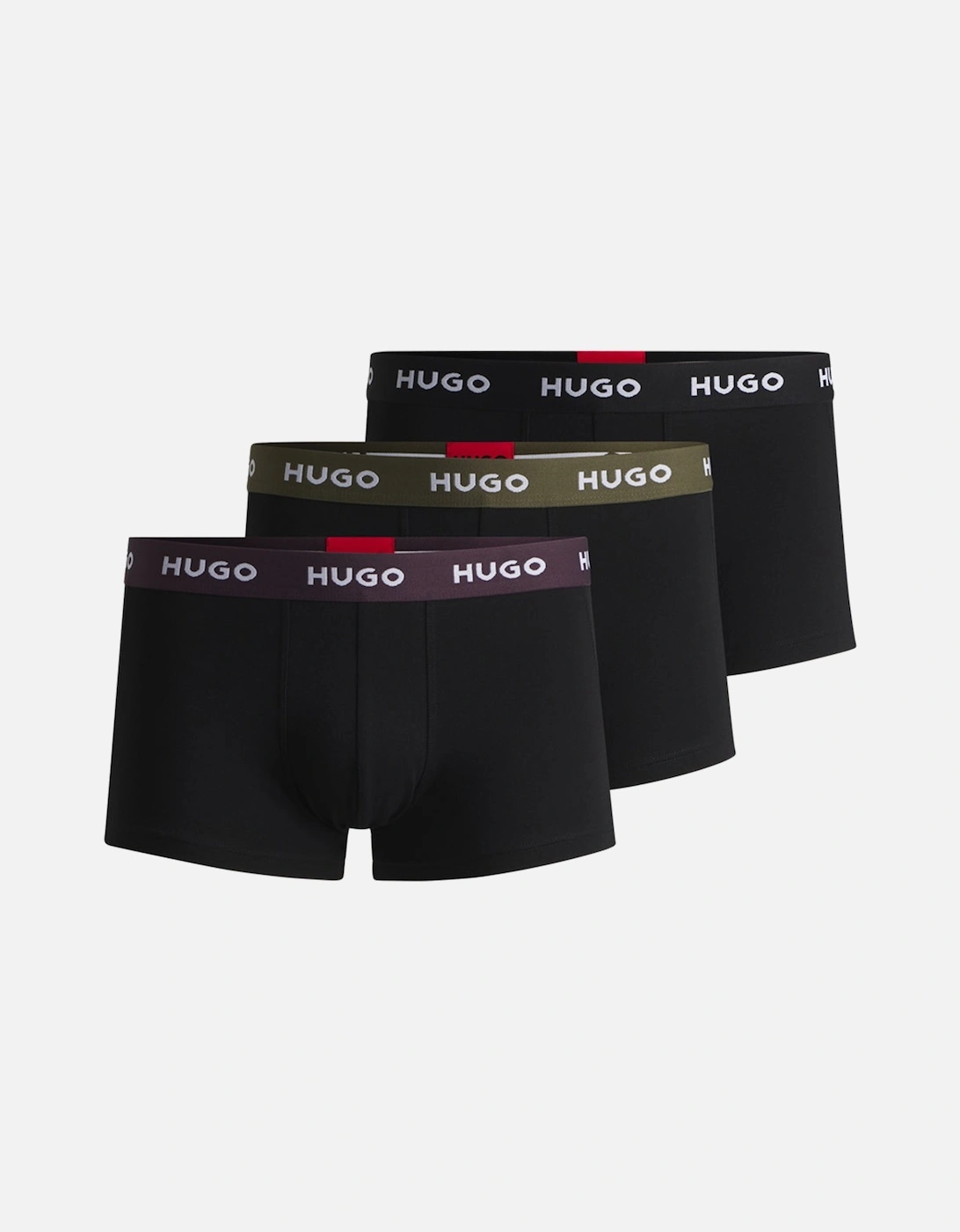 3-Pack Boxer Trunks, Black, 2 of 1