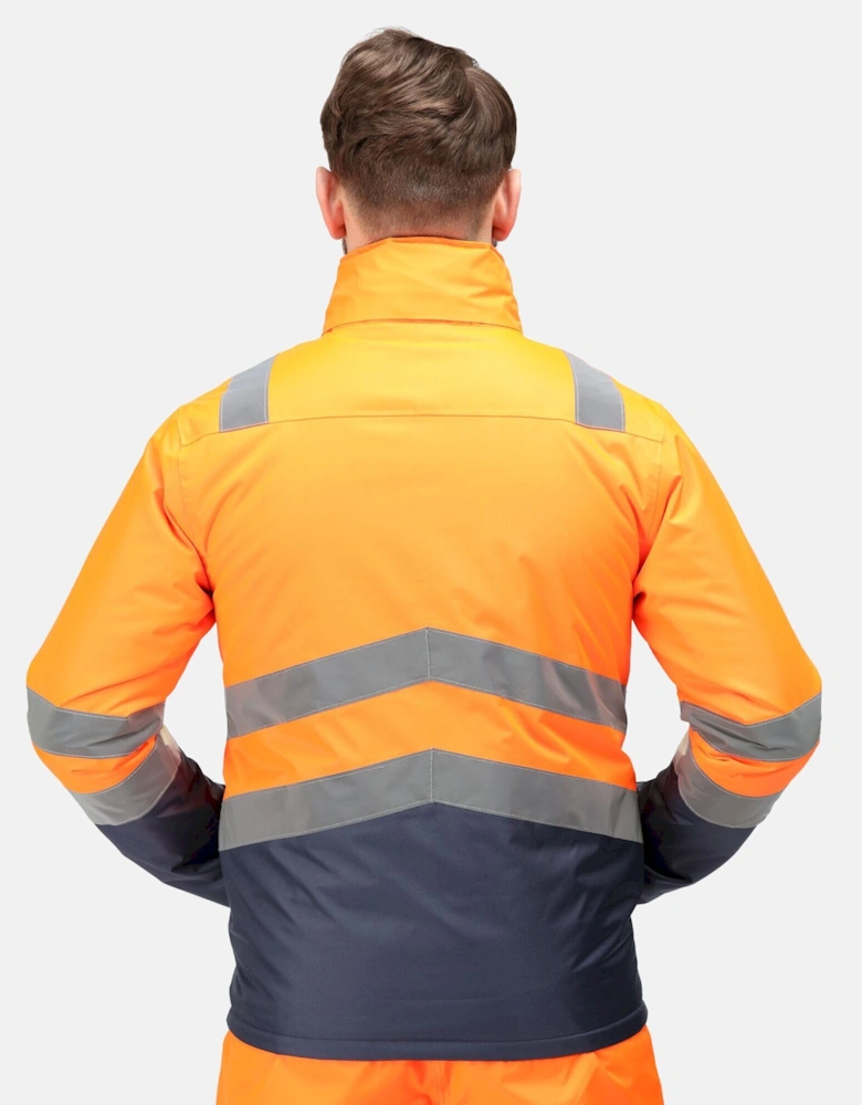 Mens Hi-Vis Waterproof Jacket