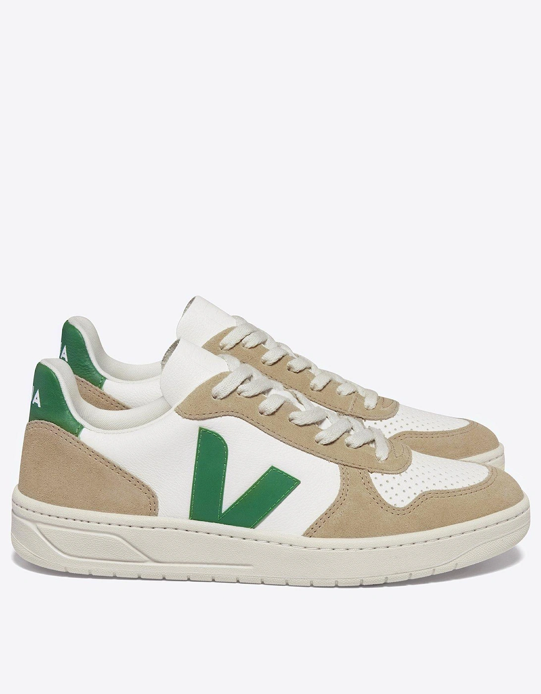 Mens V-10 Trainers - Green/Brown, 5 of 4