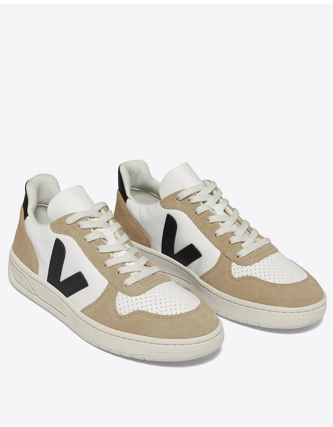 Mens V-10 Trainers - Black/Brown