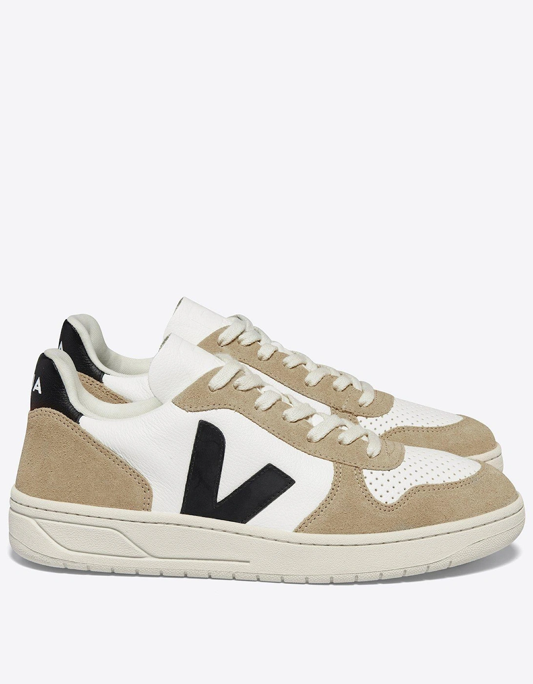 Mens V-10 Trainers - Black/Brown, 5 of 4