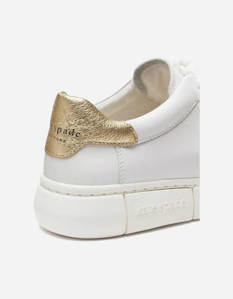 Lift Metallic Trainer - Optic White/pale Gold