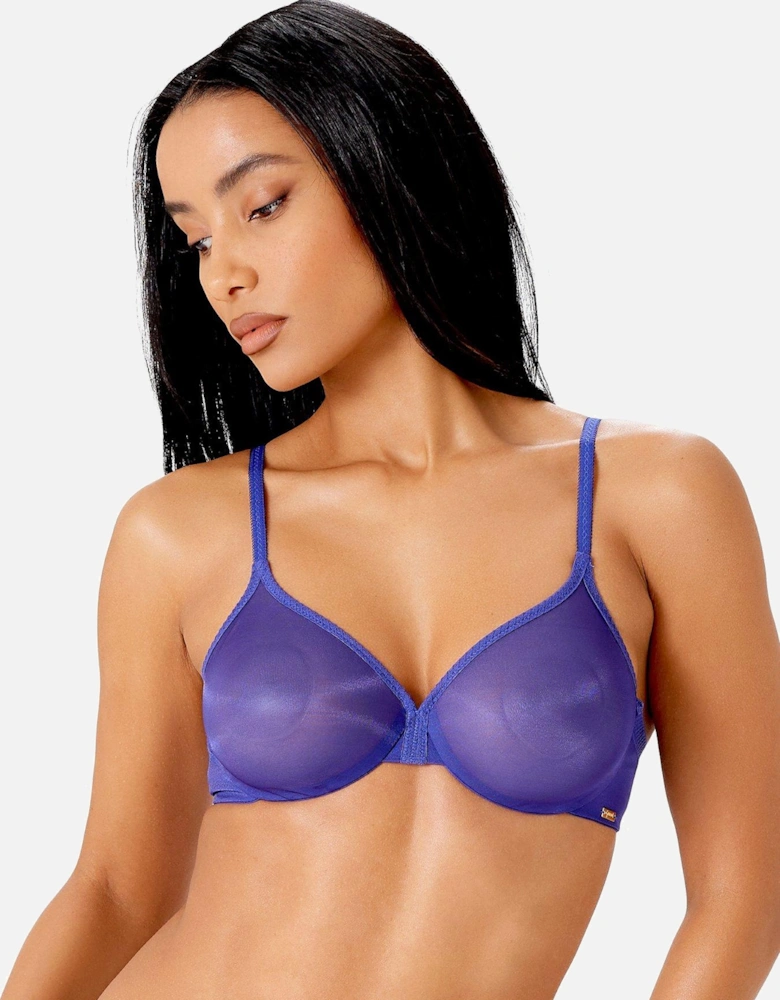 Glossies Sheer Invisible Moulded Bra - Spectrum Blue