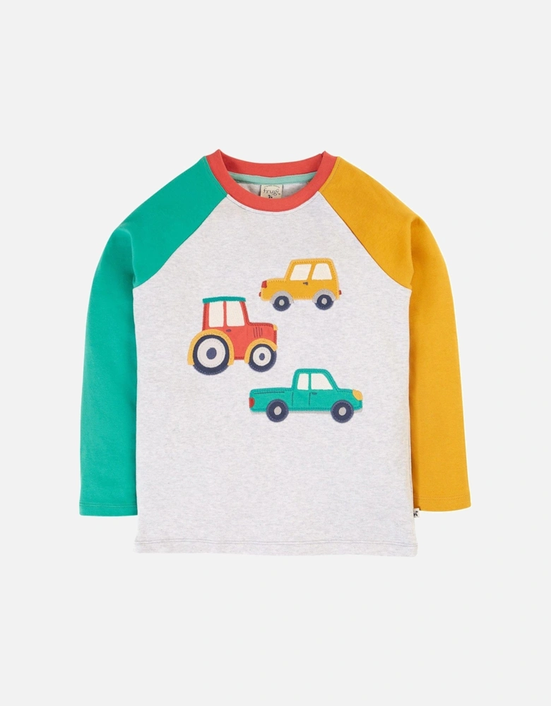 Boys Alfie Raglan Top - Multi