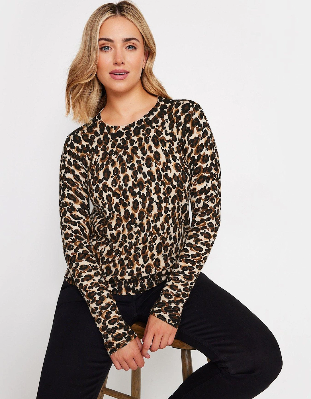 Animal Print Crew Neck Jumper, 2 of 1