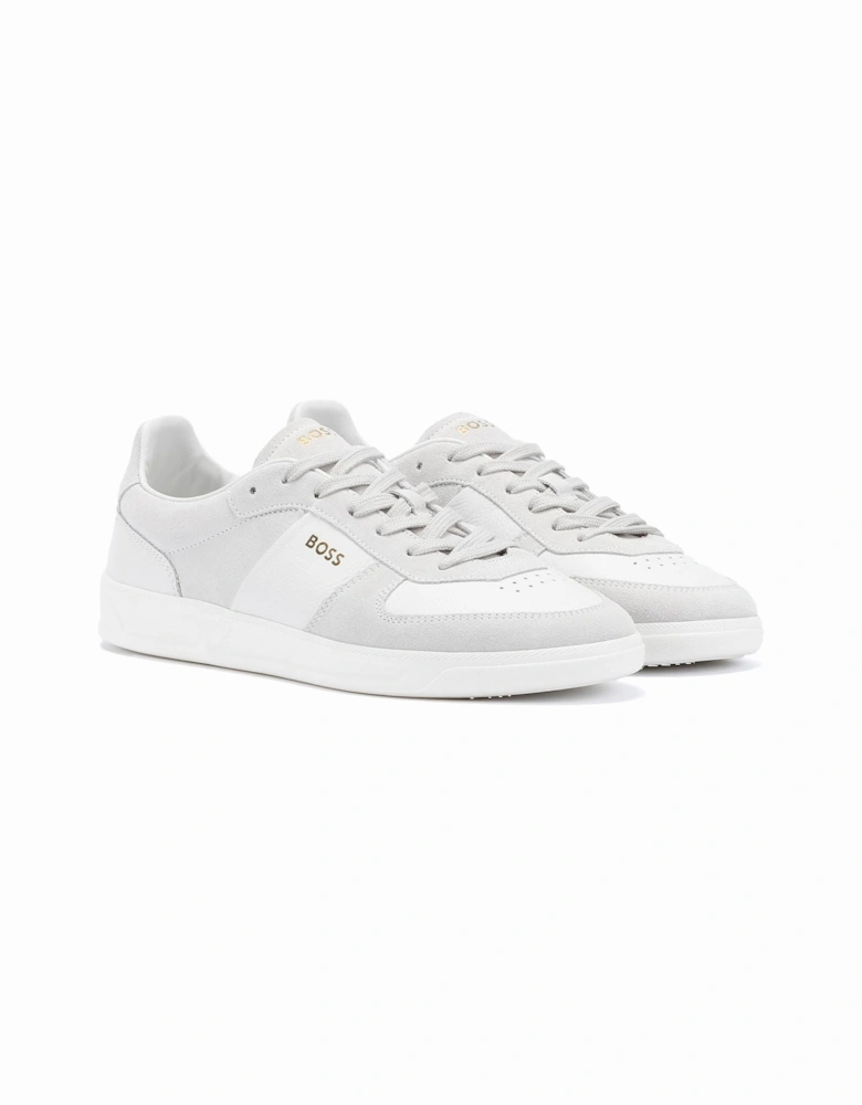 Boss Brandon Suede/Leather Men's White Trainers