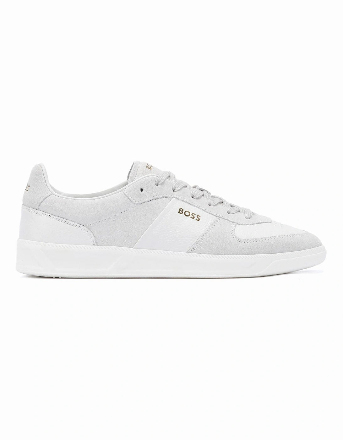 Boss Brandon Suede/Leather Men's White Trainers