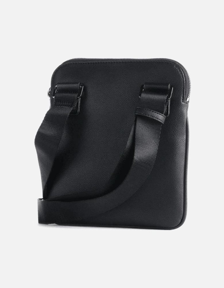 Synthetic Crossbody Black Messenger Bag