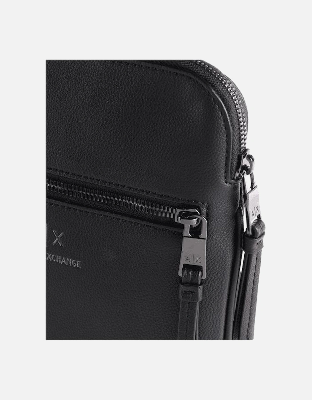 Synthetic Crossbody Black Messenger Bag