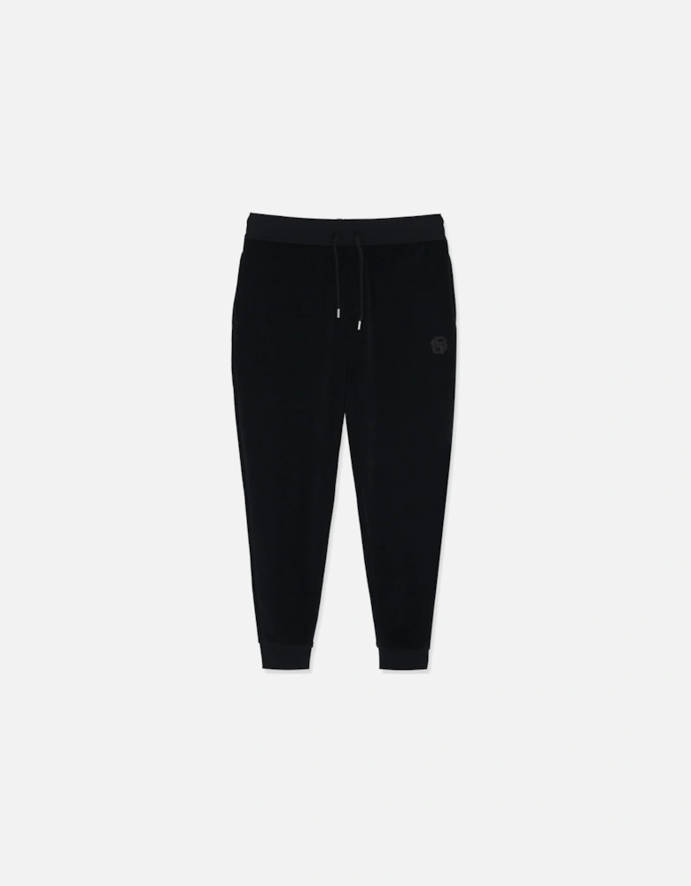 Velour Joggers Black