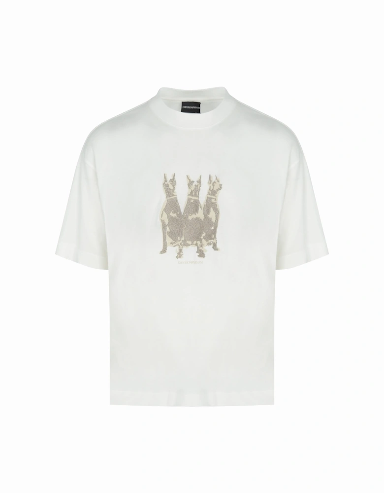 Branded Cotton T-Shirt White