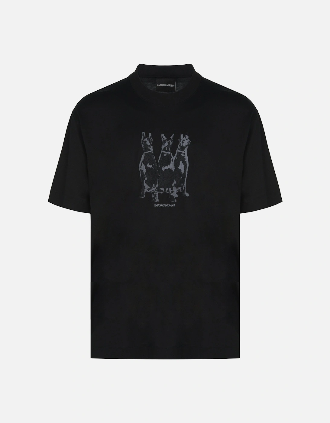 Branded Cotton T-shirt Black, 5 of 4