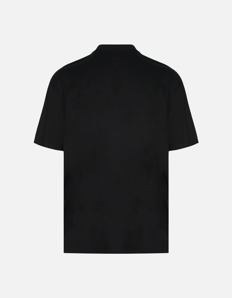 Branded Cotton T-shirt Black