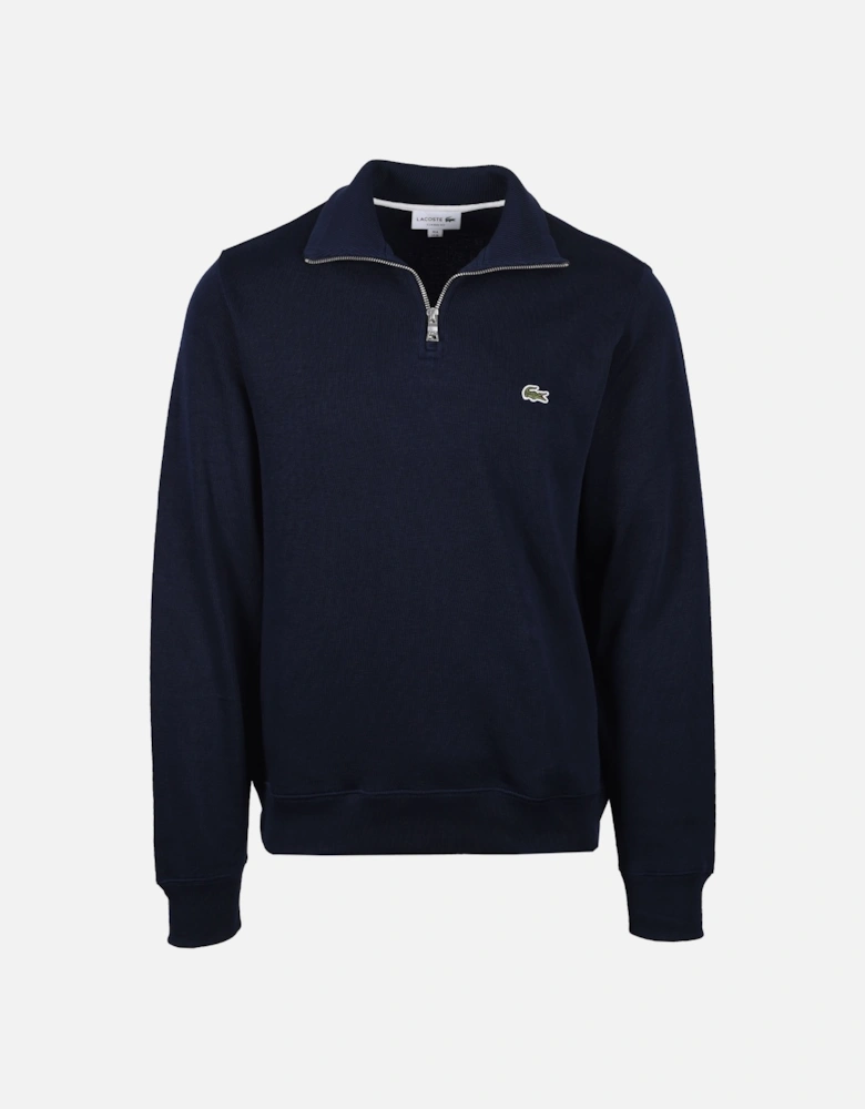 Half Zip Sweatshirt Navy Blue