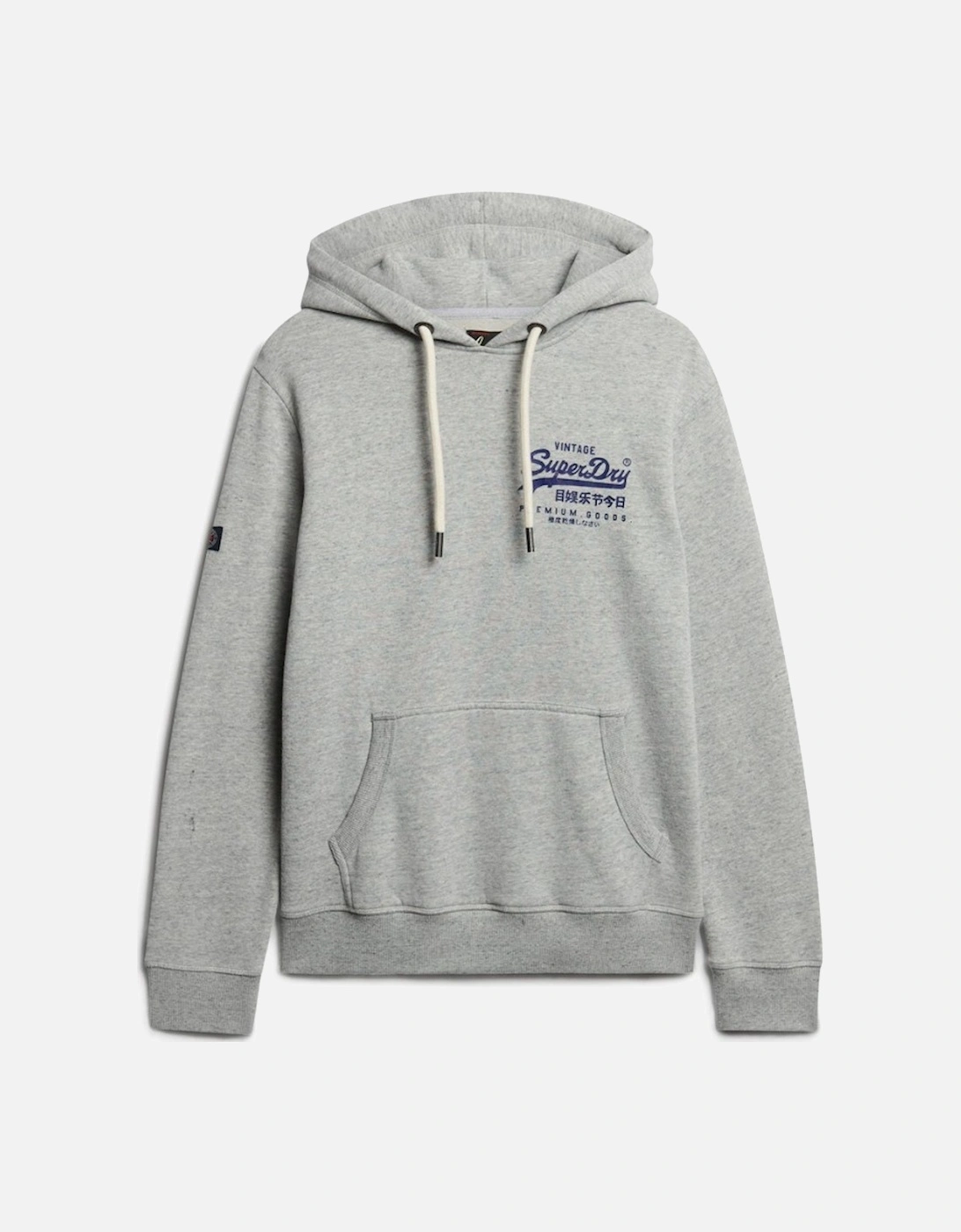 Men's Classic VL Graphic Hoodie Grey Marl