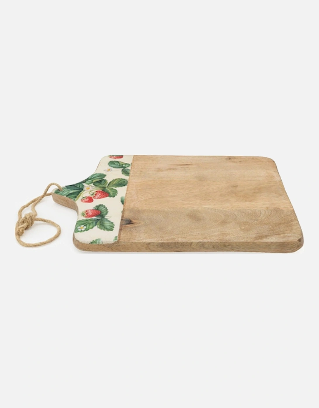 Handcrafted Chopping Board Mango Wood Strawberries, 4 of 3