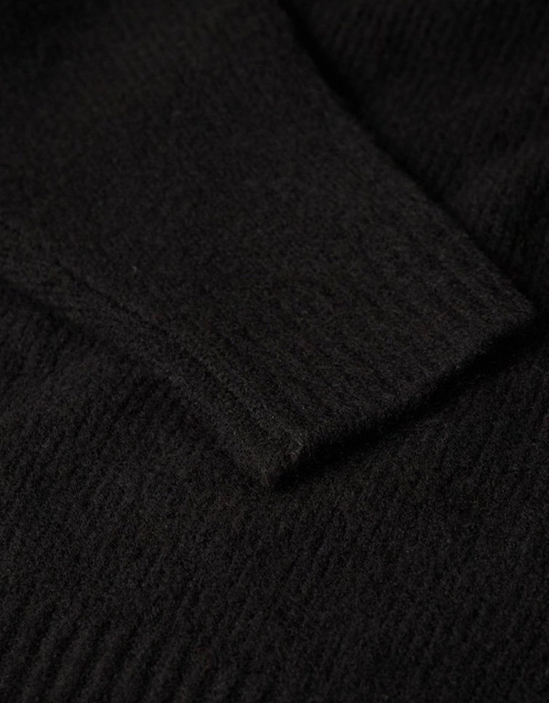 Women's Oversized V Neck Jumper Black