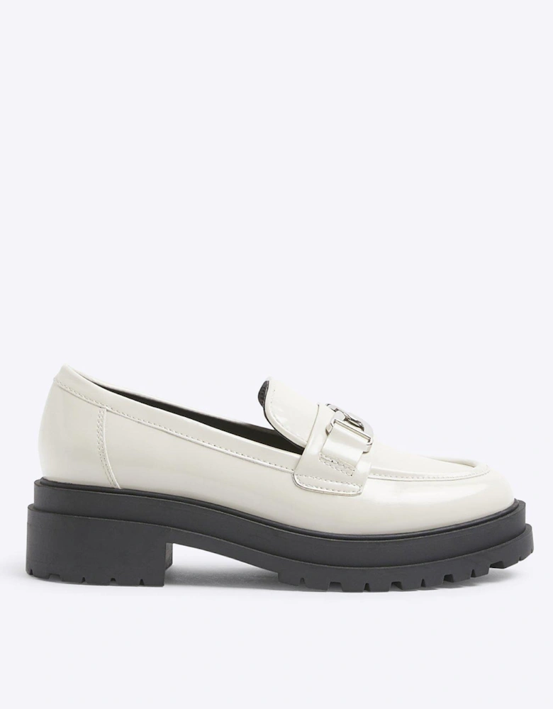 Trim Chunky Loafer - Cream