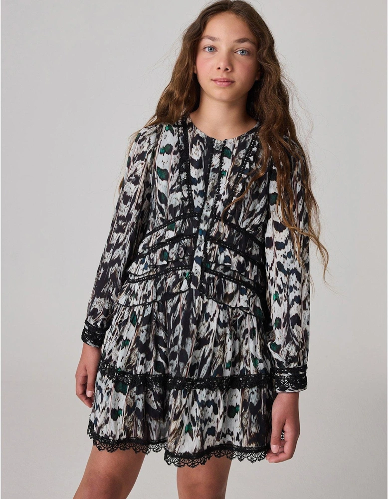 All Saints Kids Ruffled Dress - Multi