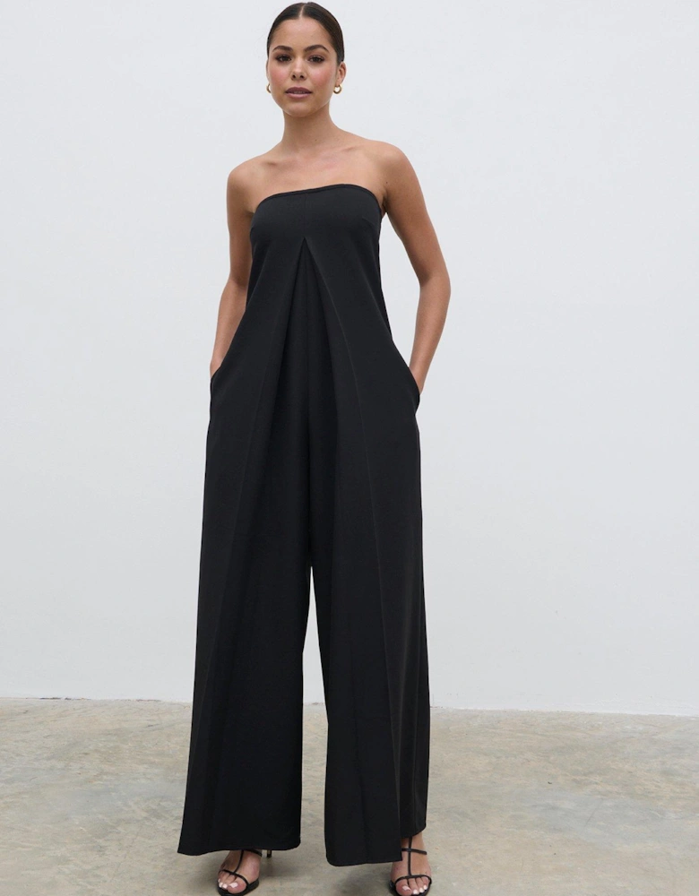 Jaden Bandeau Wide Leg Jumpsuit - Black