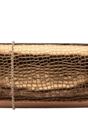 Bronze Croc-Print