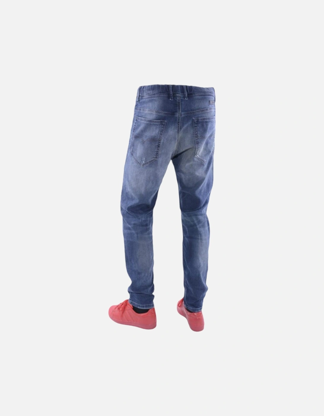 NARROT-NE 0666W Mens Denim Jeans Sweat Jogg Distressed Regular Fit Carrot