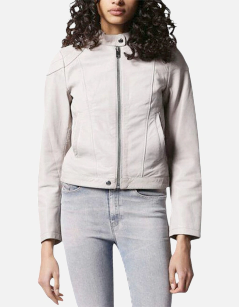 L Ginny Womens Genuine Leather Biker Jackets