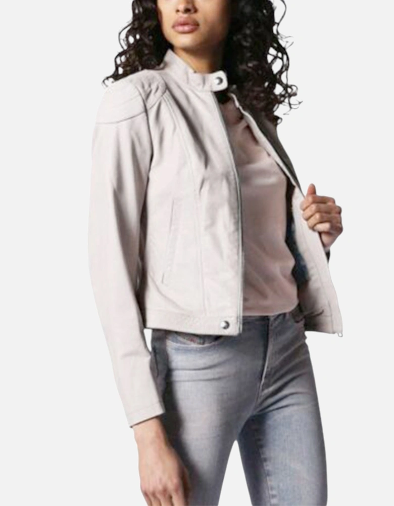 L Ginny Womens Genuine Leather Biker Jackets