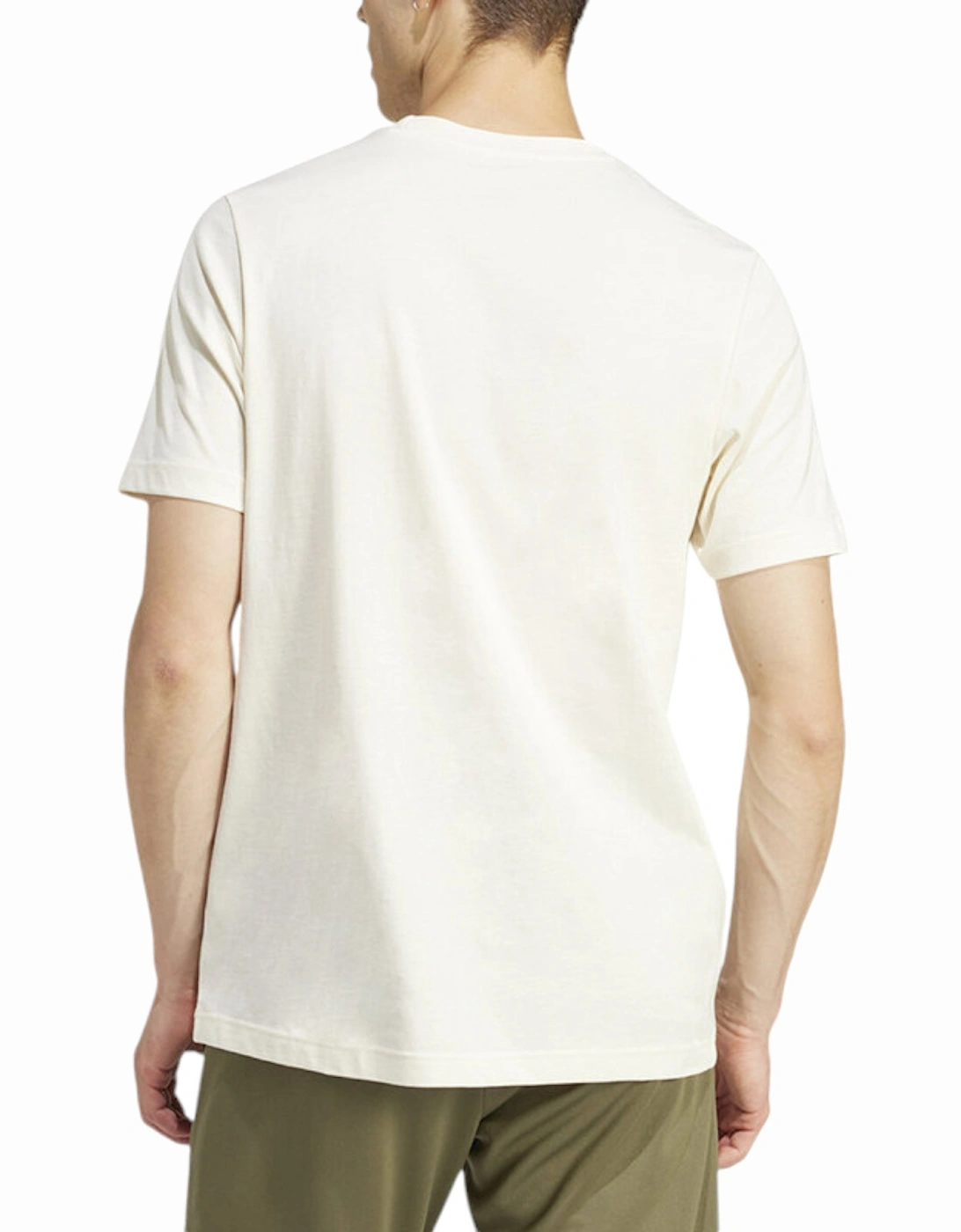 IS2883 Mens T Shirt SPW Growth Graphic Regular Fit Short Sleeve Beige Top