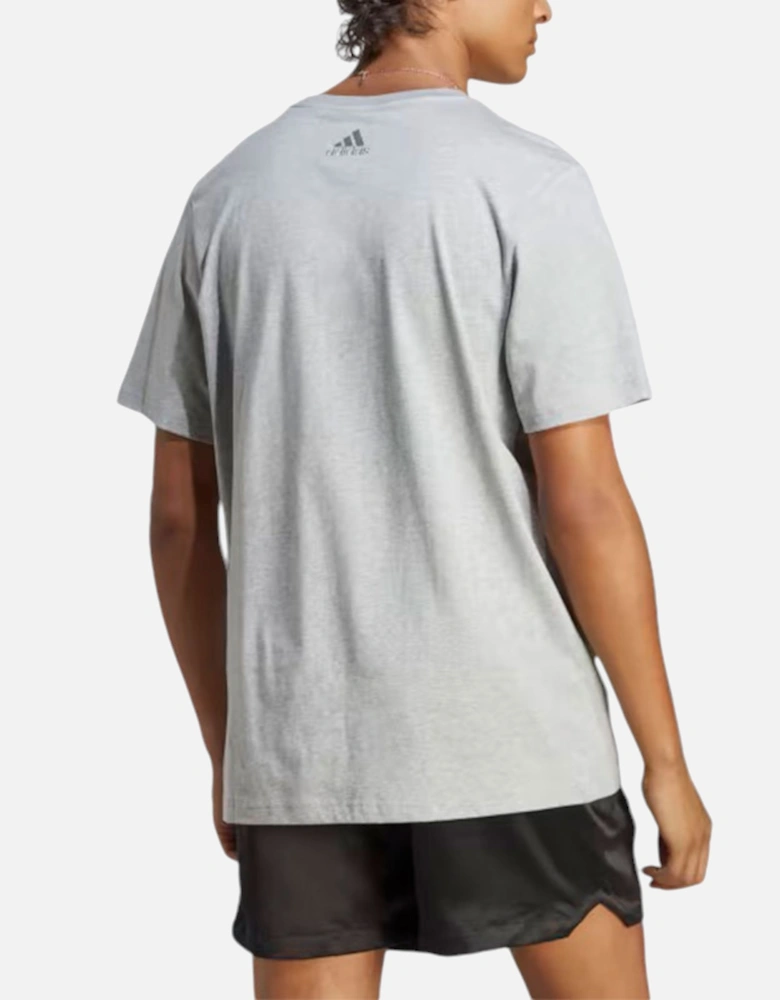 IC9350 Mens Short Sleeve T Shirts Essentials Crew Neck Summer Tee Grey