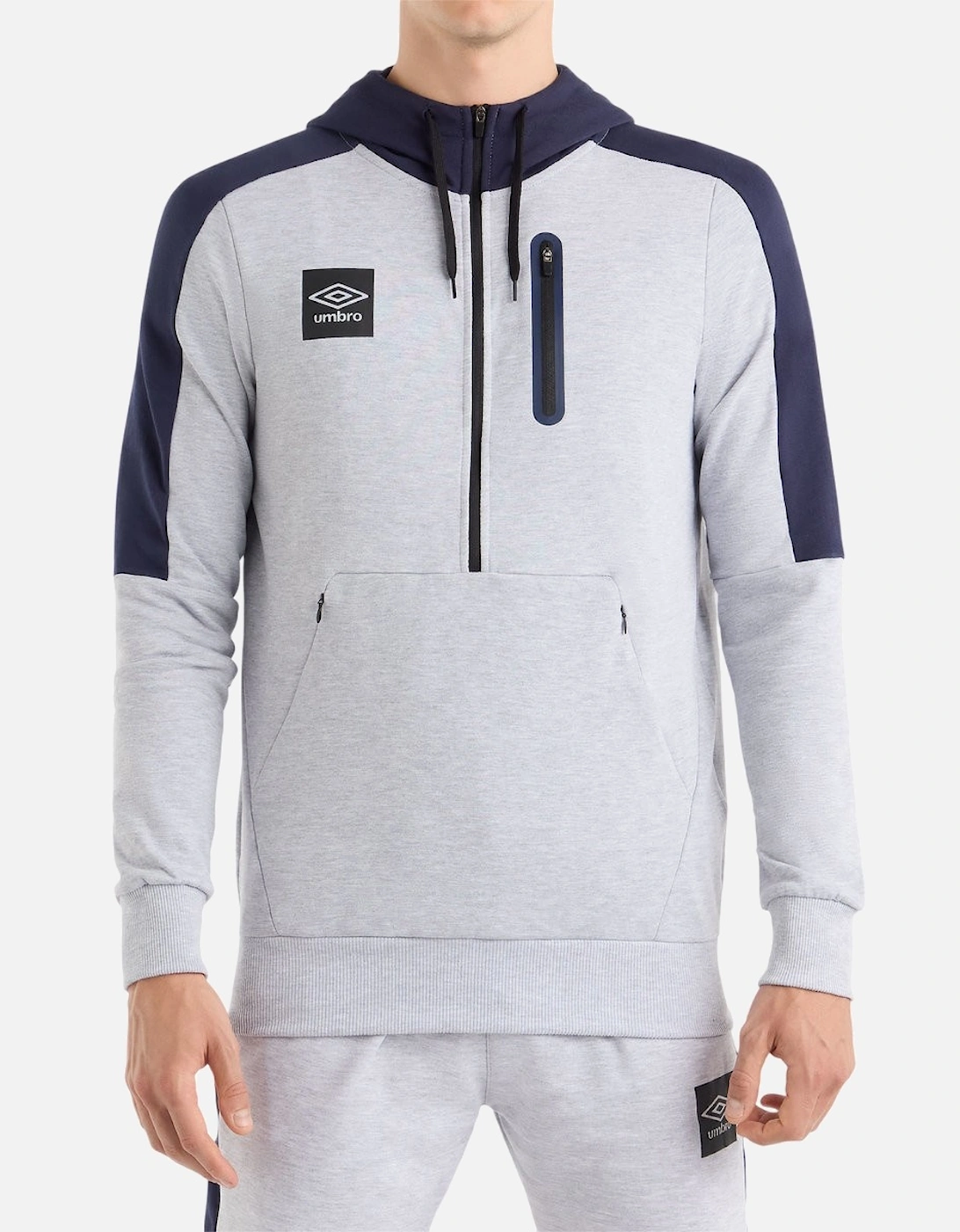 Mens Terrace Half Zip Hoodie, 5 of 4