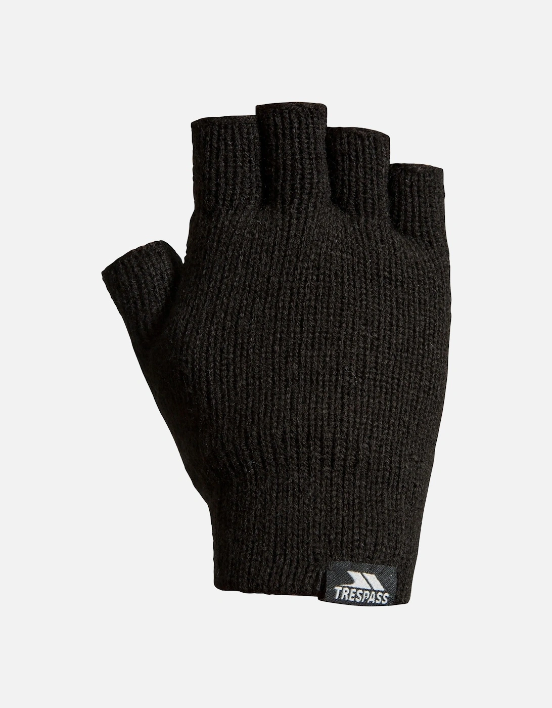 Trespass Men's Black Unisex Dita Knitted Thinsulate Fingerless Gloves - Size: L-Xl