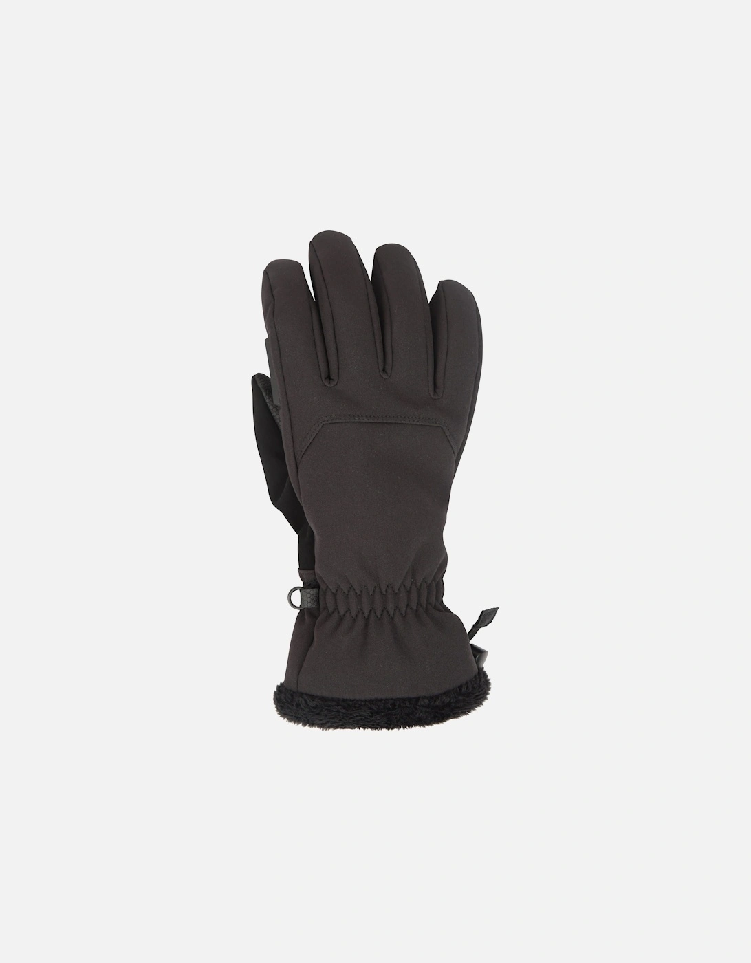 Mountain Warehouse Women's Black / Escalade Waterproof Softshell Ski Gloves - Size M