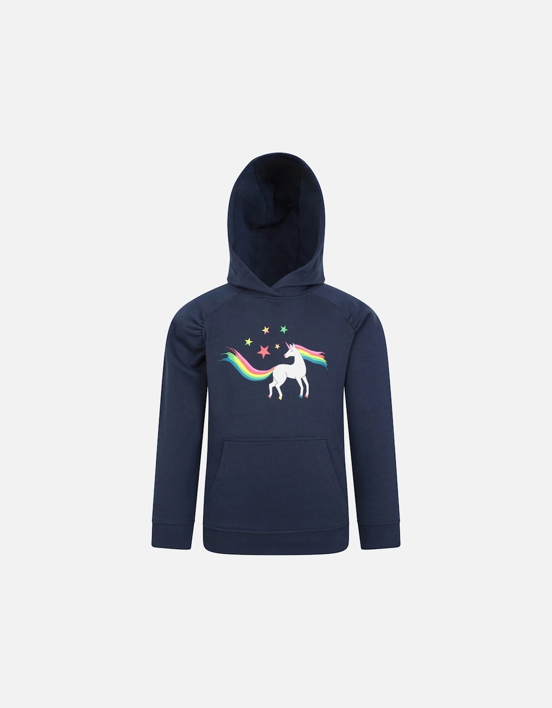 Childrens/Kids Unicorn Glitter Rainbow Hoodie, 5 of 4